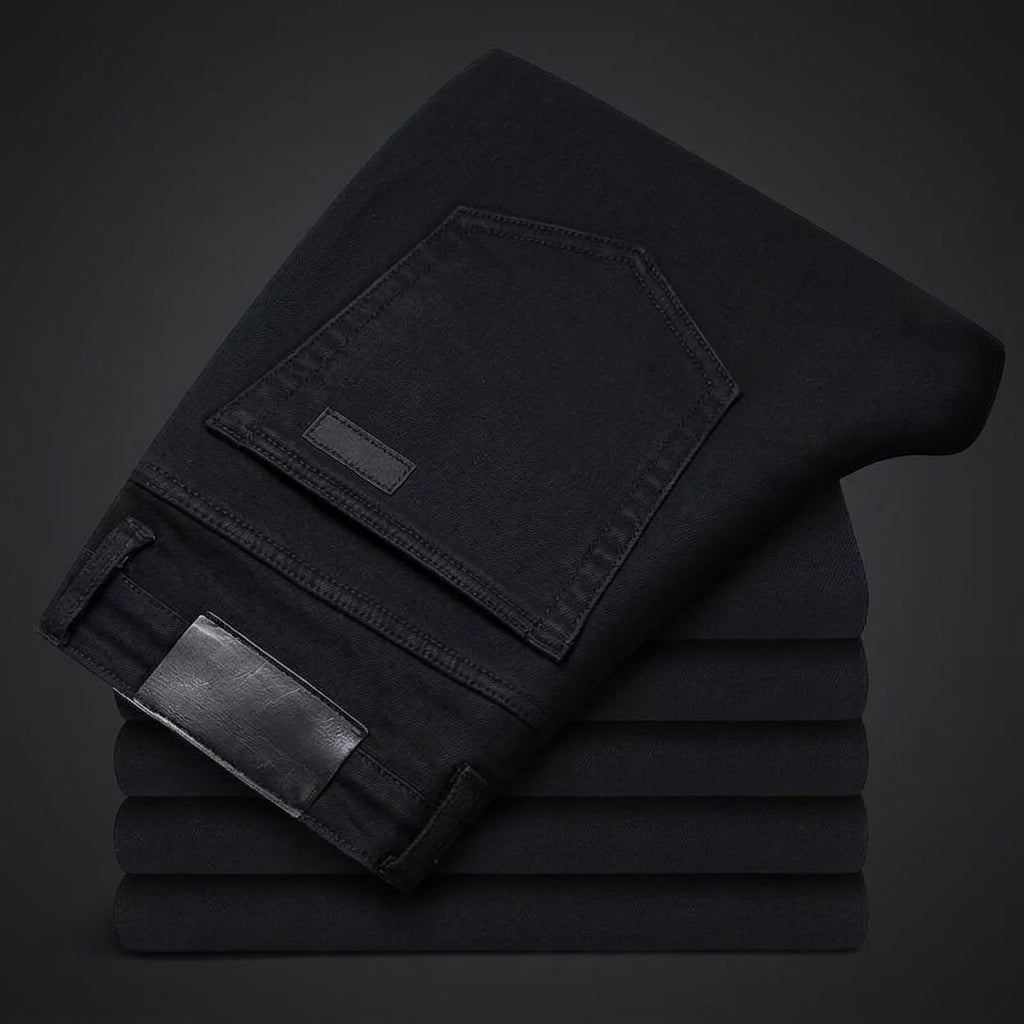 Premium Soft-Stretch Black Denim