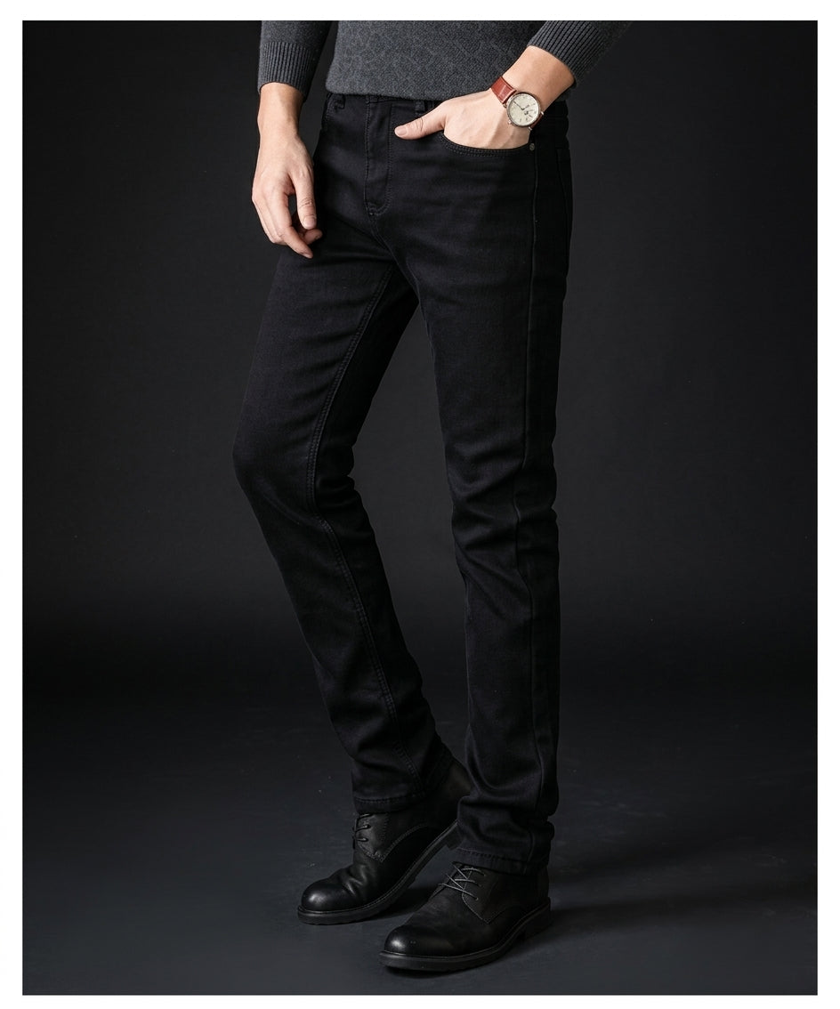 Premium Soft-Stretch Black Denim