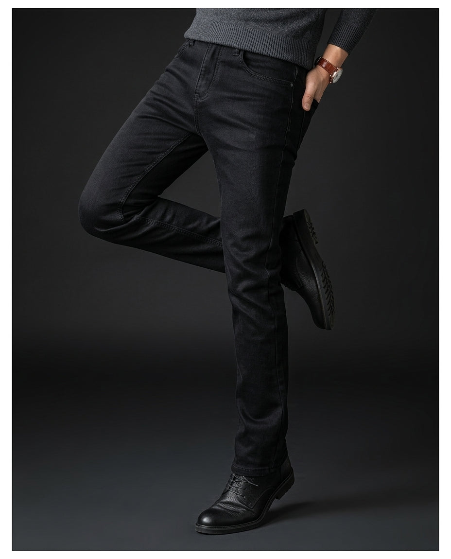 Premium Soft-Stretch Black Denim