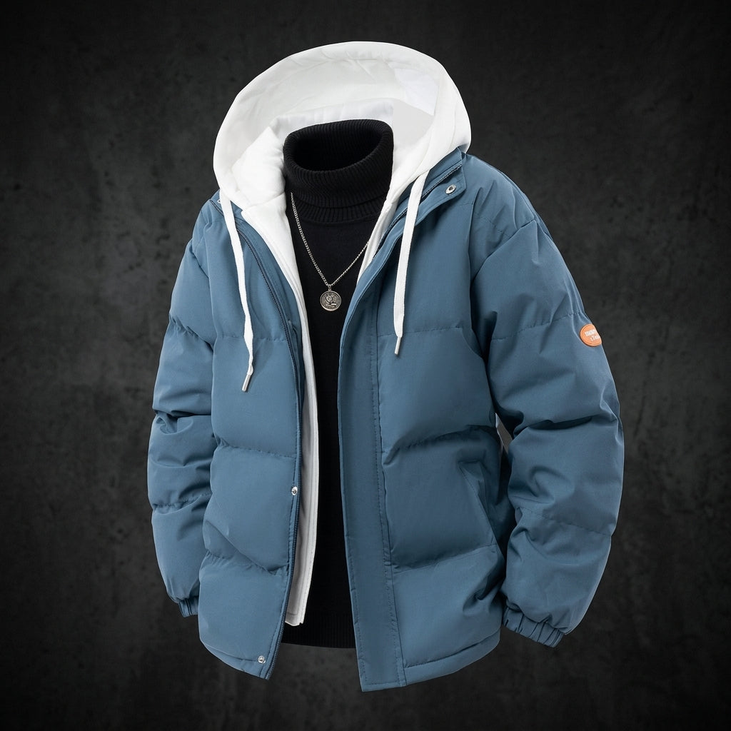 Layered Hooded Heavyweight Puffer Parka