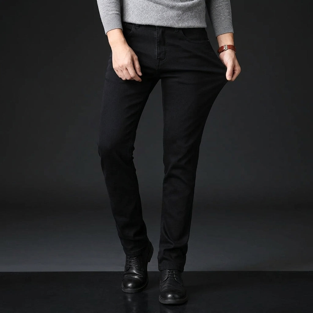 Premium Soft-Stretch Black Denim