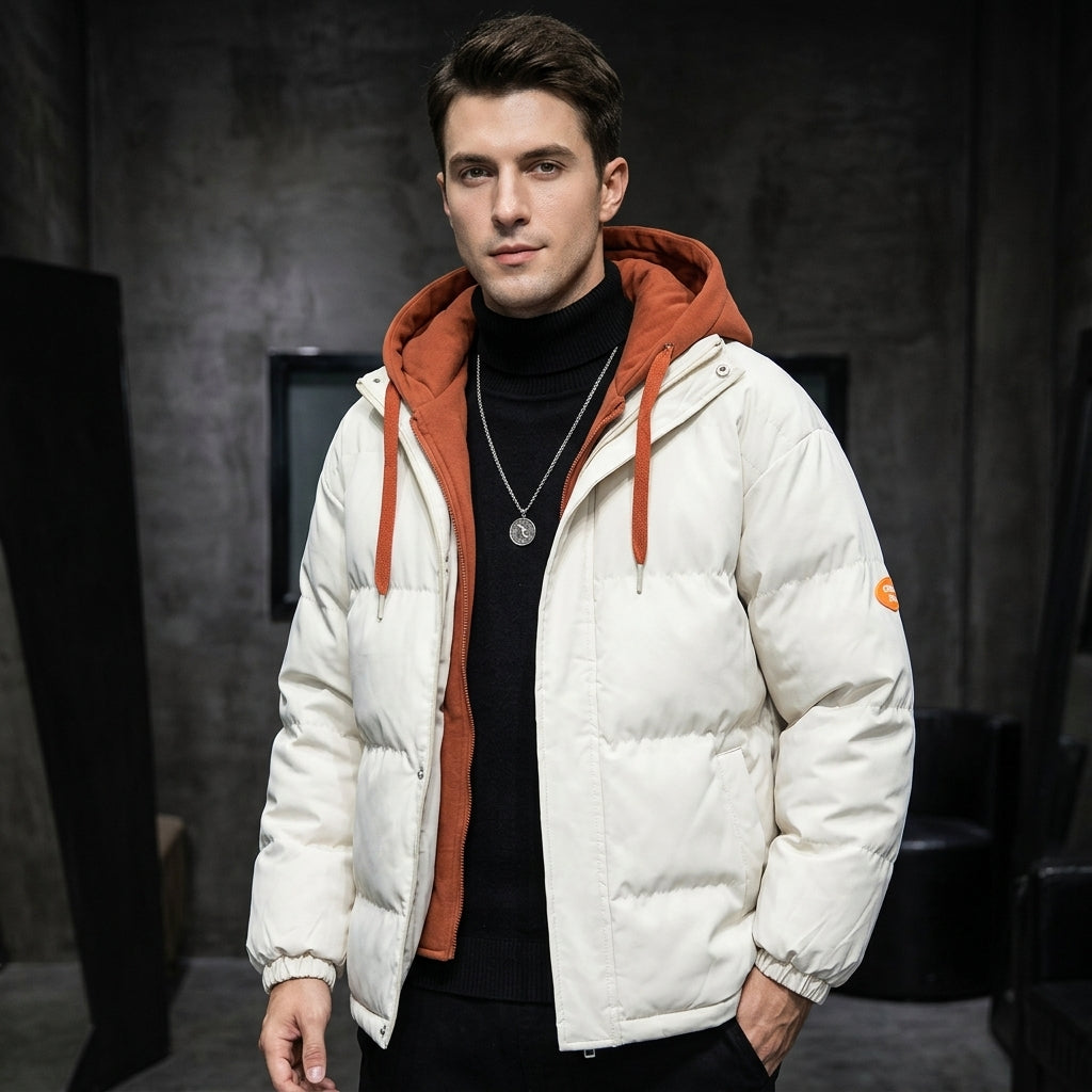Layered Hooded Heavyweight Puffer Parka