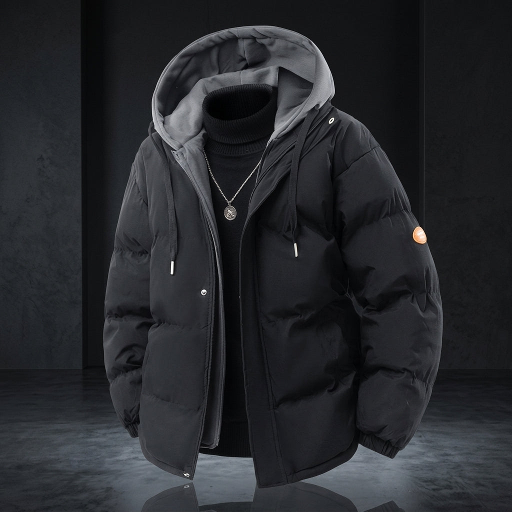 Layered Hooded Heavyweight Puffer Parka