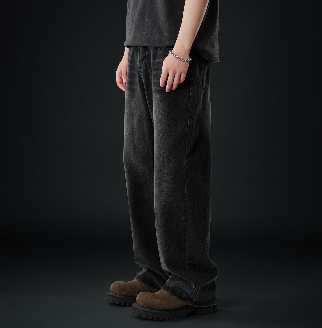 Heavyweight Wide-Leg Baggy Denim