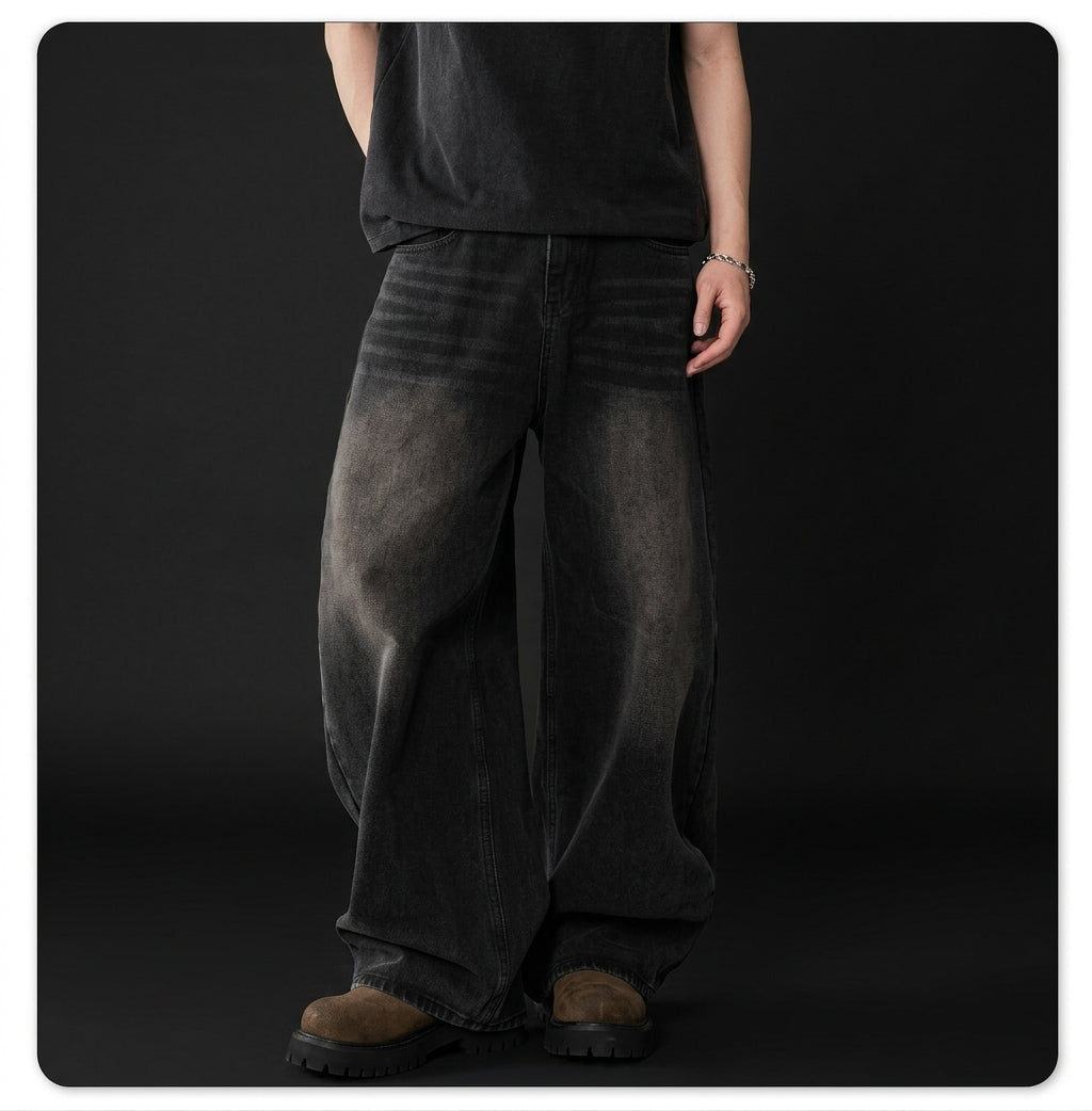 Heavyweight Wide-Leg Baggy Denim