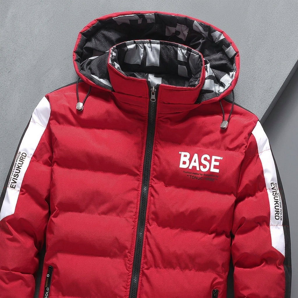Unisex Winter Parka Jacket Thick Warm Hooded Windbreaker Padded Puffer Coat