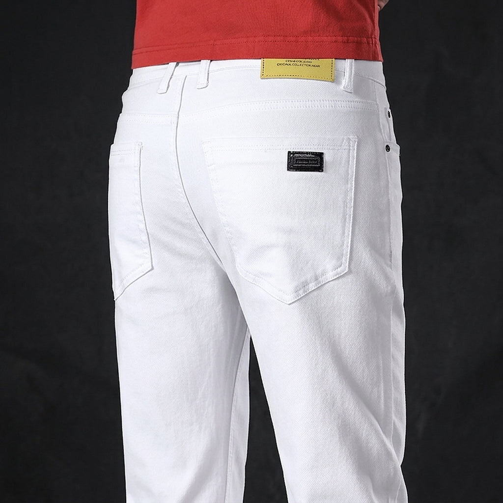 Tailored Executive Smart-Casual Denim Pants