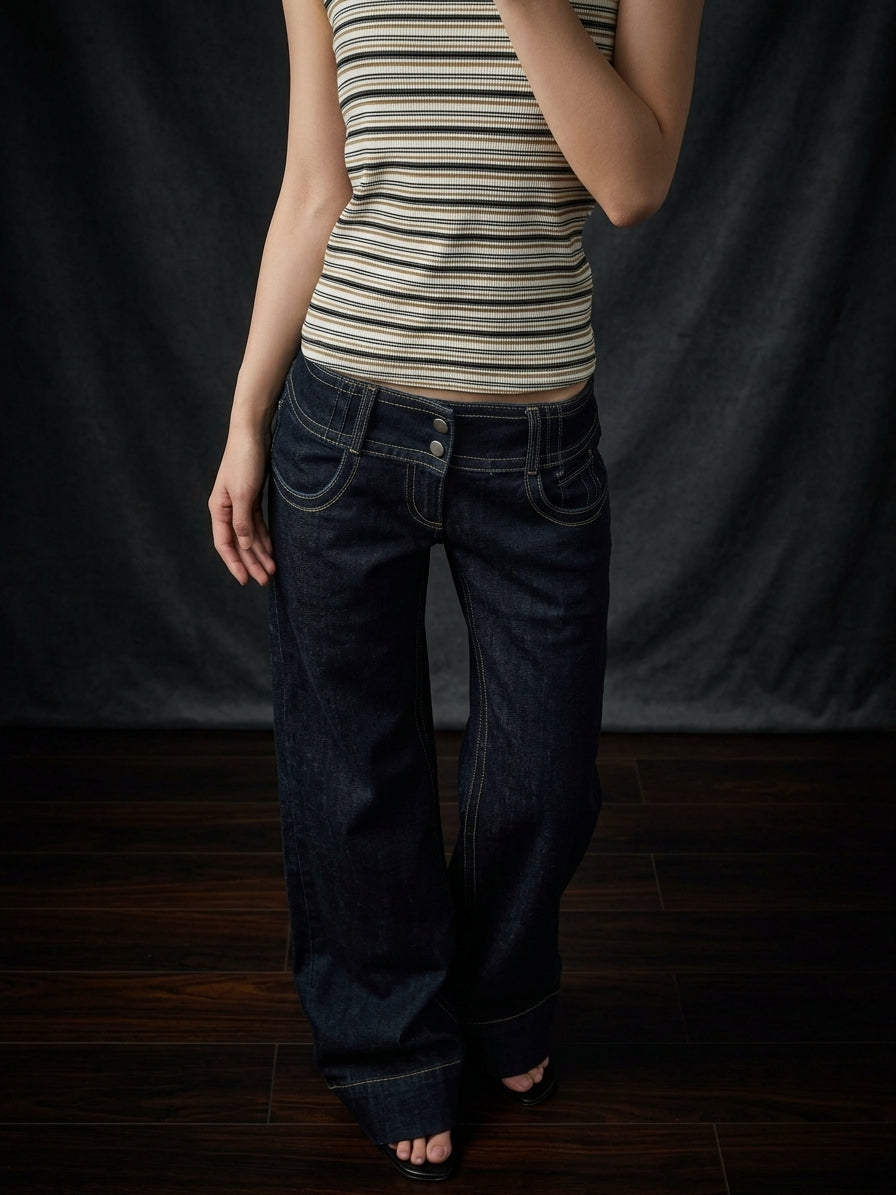 Vintage Tint Straight-Leg Denim