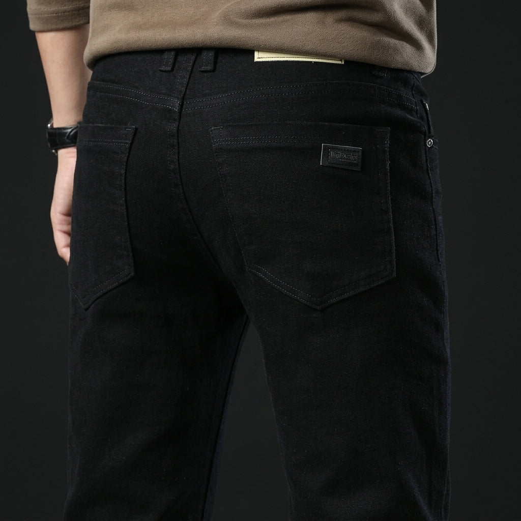 Tailored Executive Smart-Casual Denim Pants