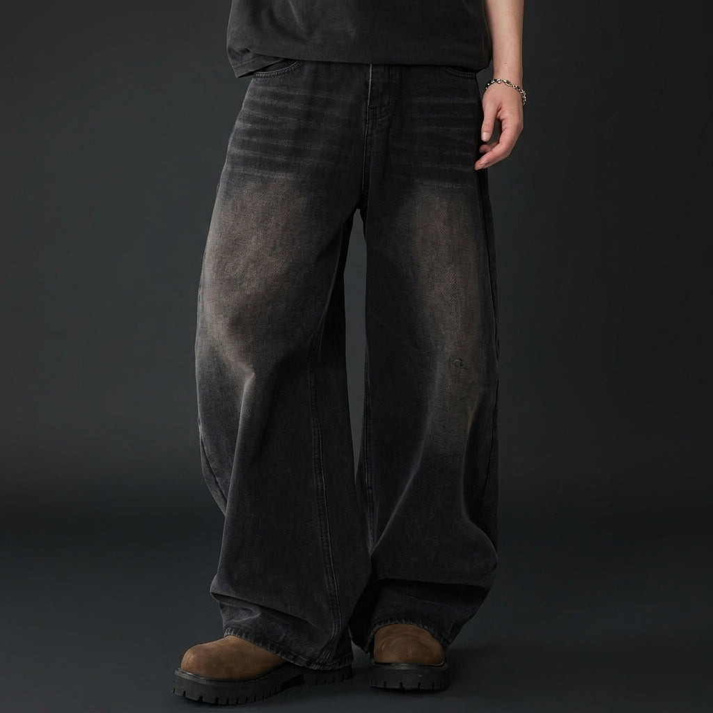 Heavyweight Wide-Leg Baggy Denim