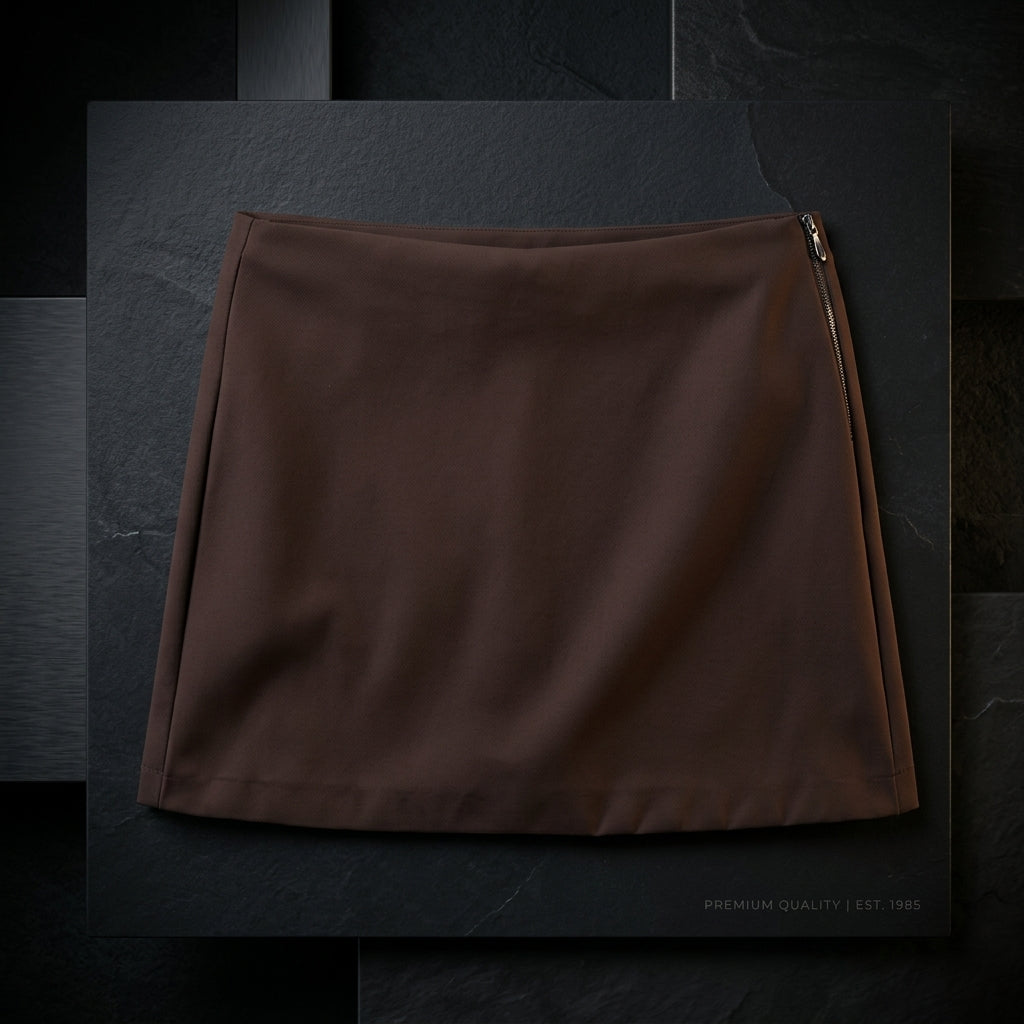 Falda Short Street con Doblez Asimétrico
