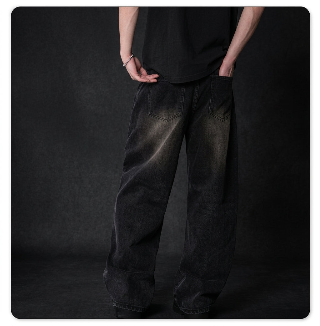 Heavyweight Wide-Leg Baggy Denim