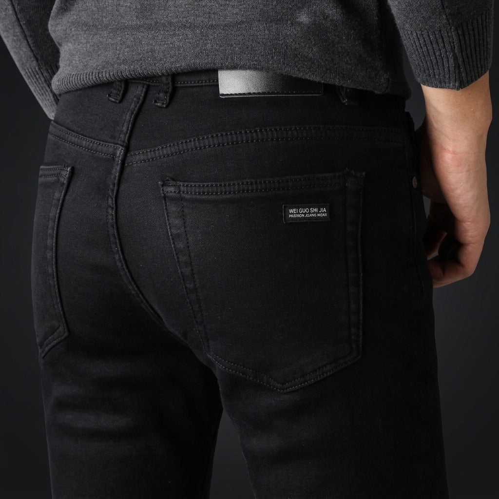 Premium Soft-Stretch Black Denim