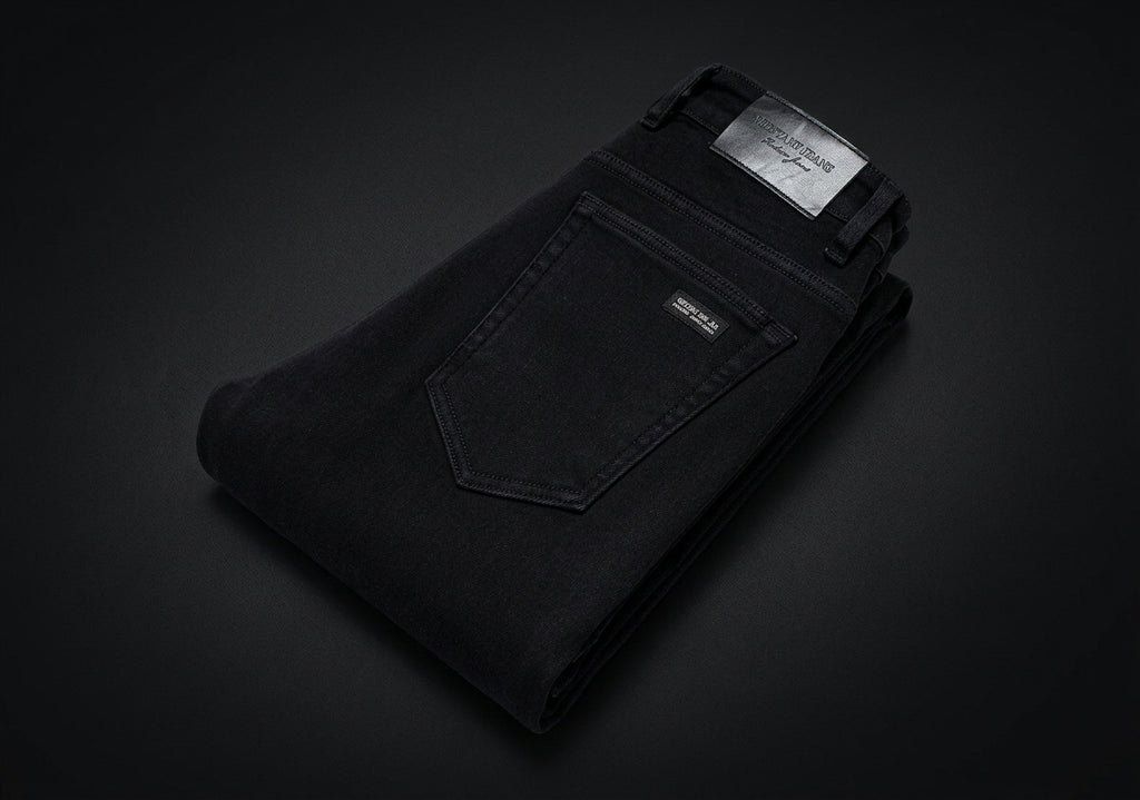 Premium Soft-Stretch Black Denim