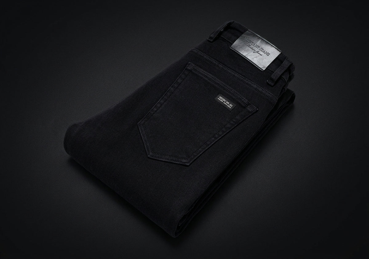 Premium Soft-Stretch Black Denim