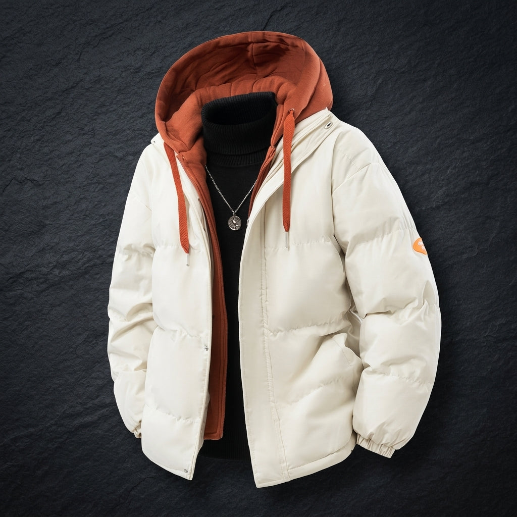 Layered Hooded Heavyweight Puffer Parka