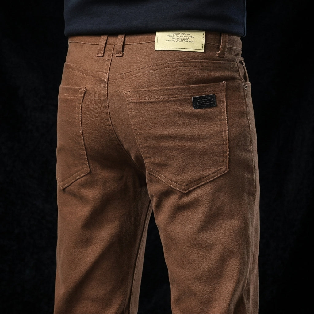 Tailored Executive Smart-Casual Denim Pants