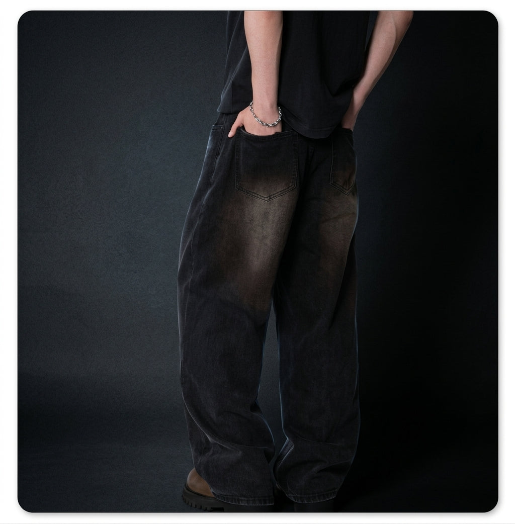Heavyweight Wide-Leg Baggy Denim
