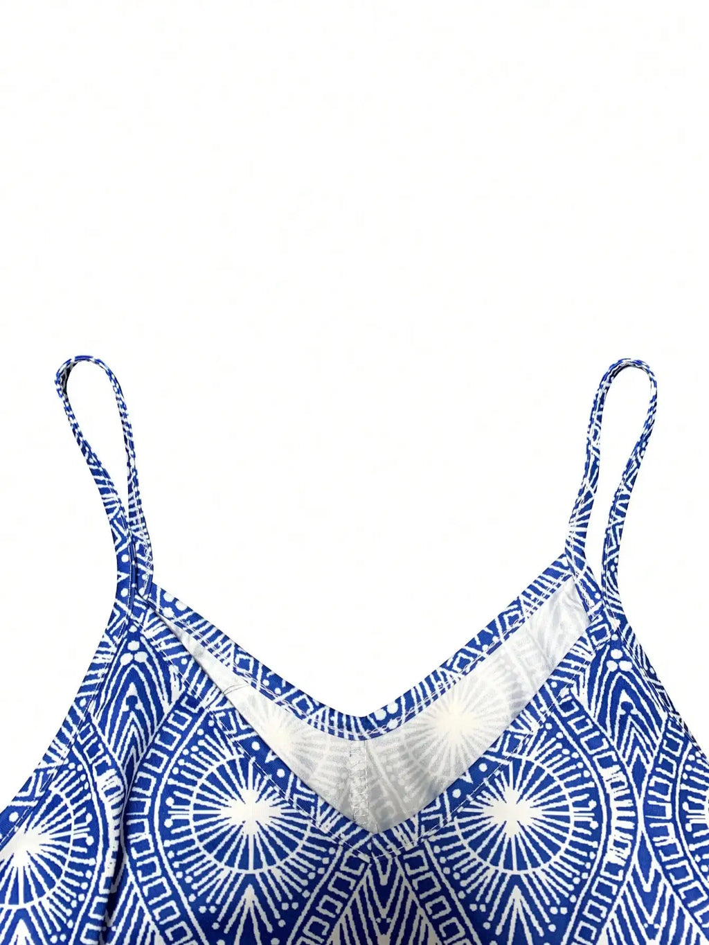 Geometric Beach Slip Dress