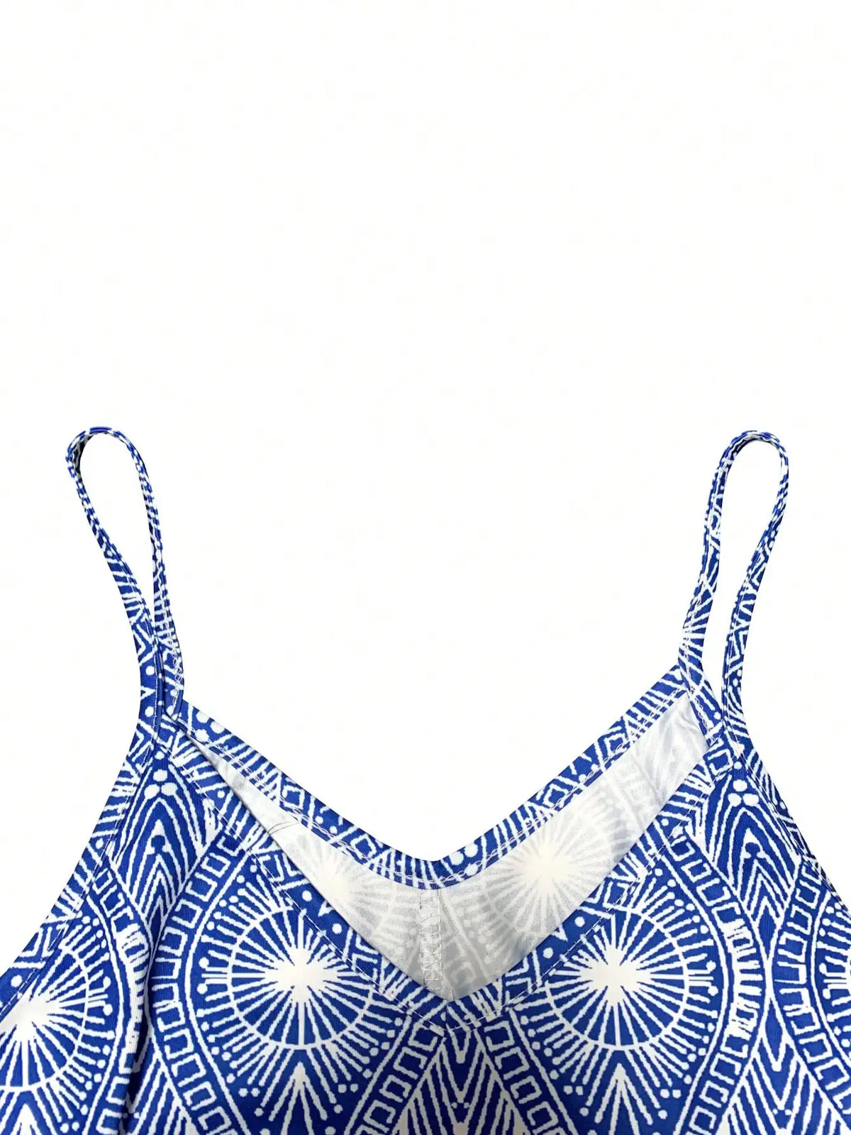 Geometric Beach Slip Dress