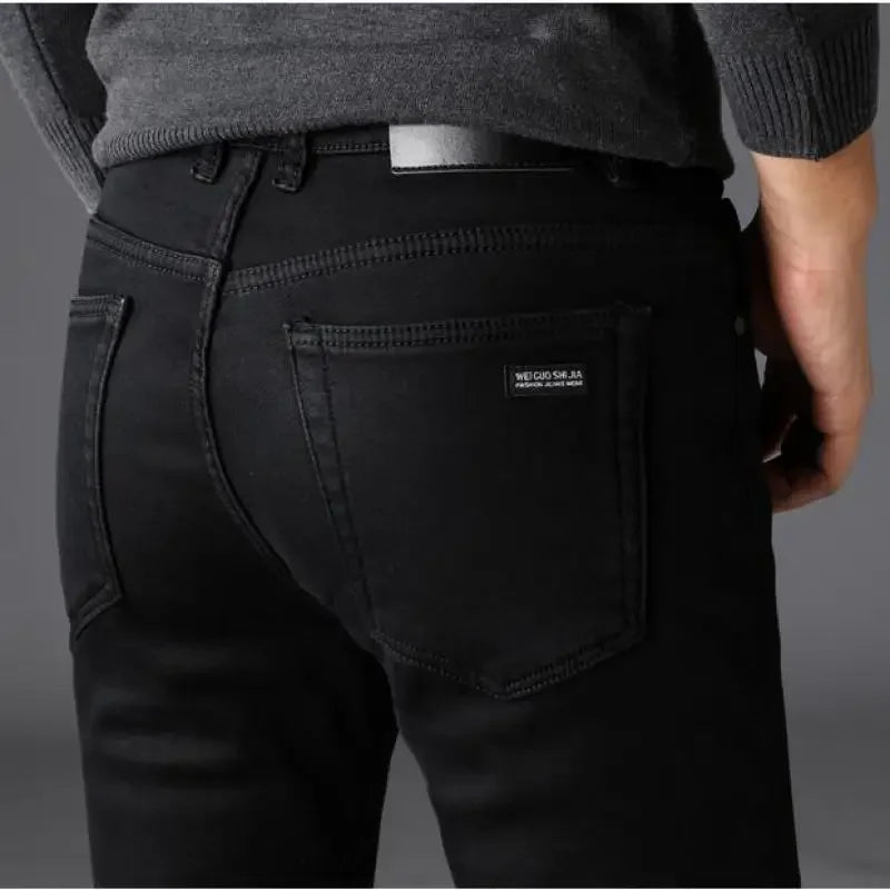 Premium Soft-Stretch Black Denim