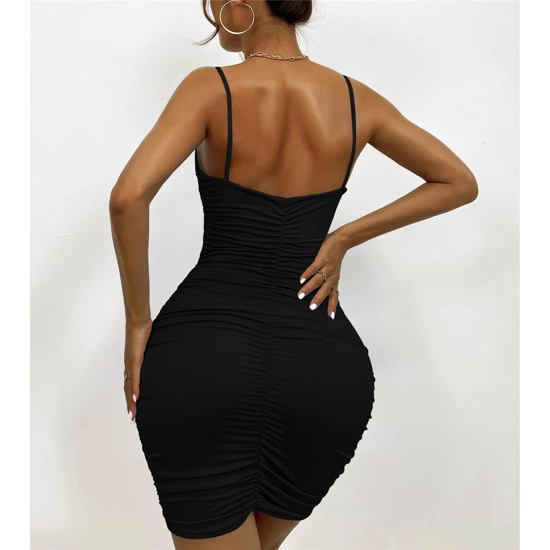 Vestido Mini Bodycon Fruncido