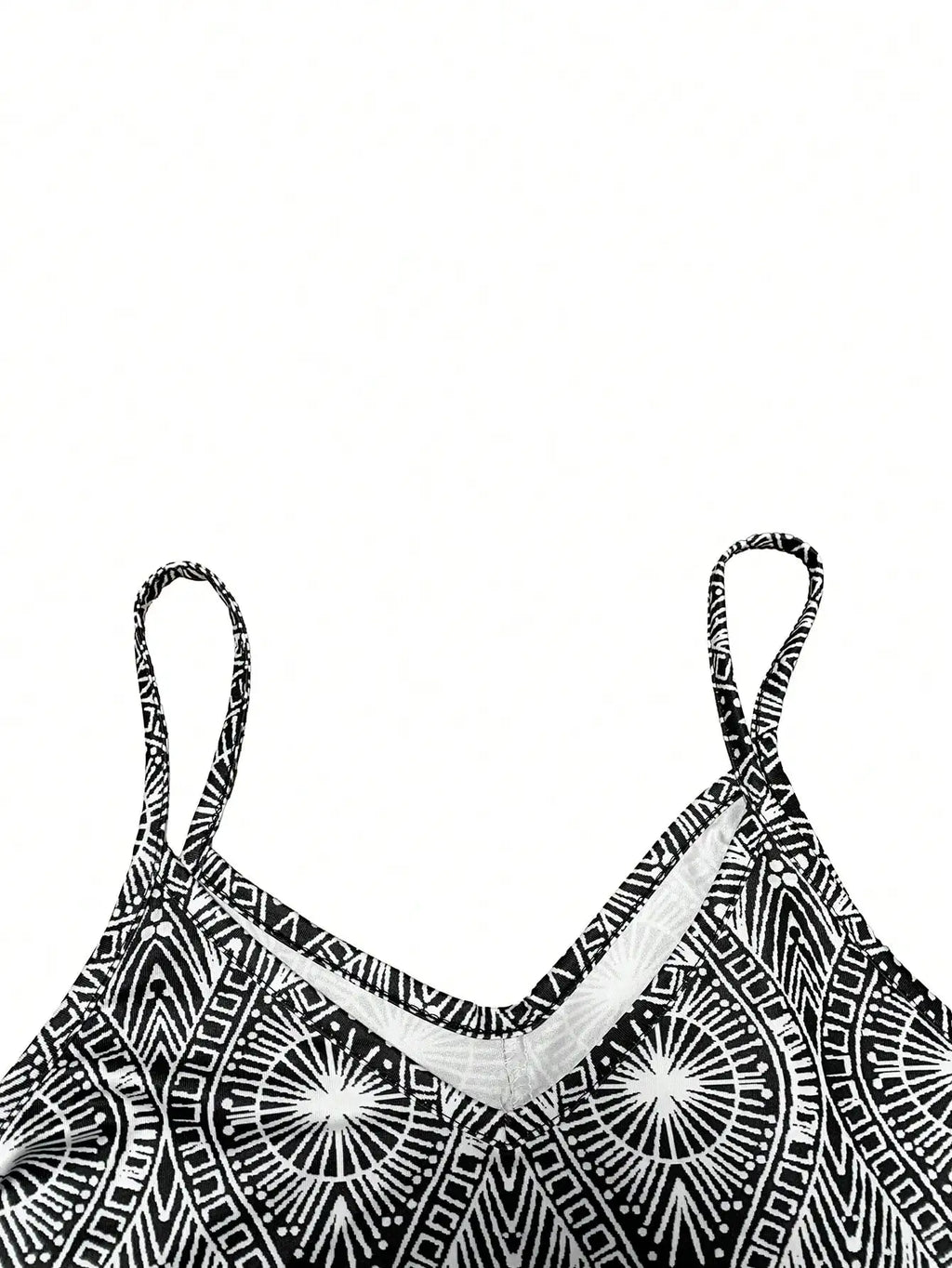 Geometric Beach Slip Dress