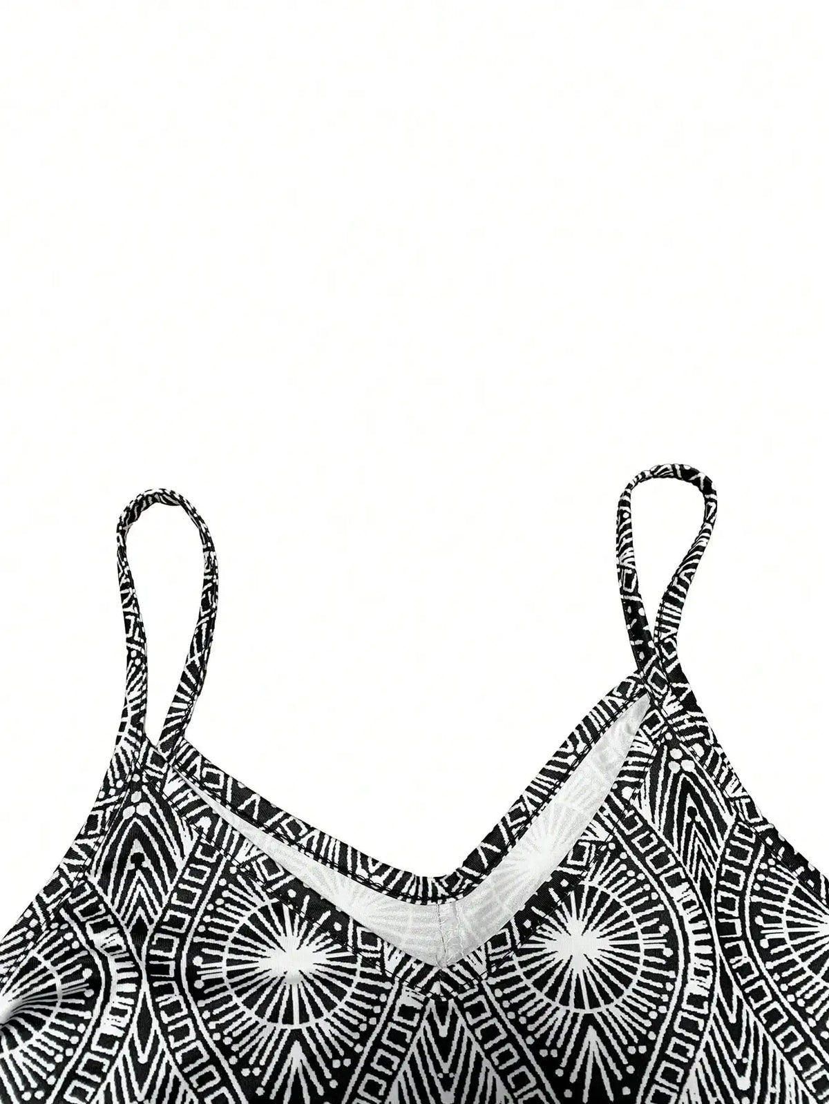 Geometric Beach Slip Dress