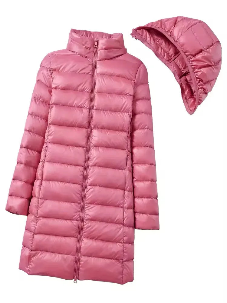 Women's Long Lightweight Down Coat