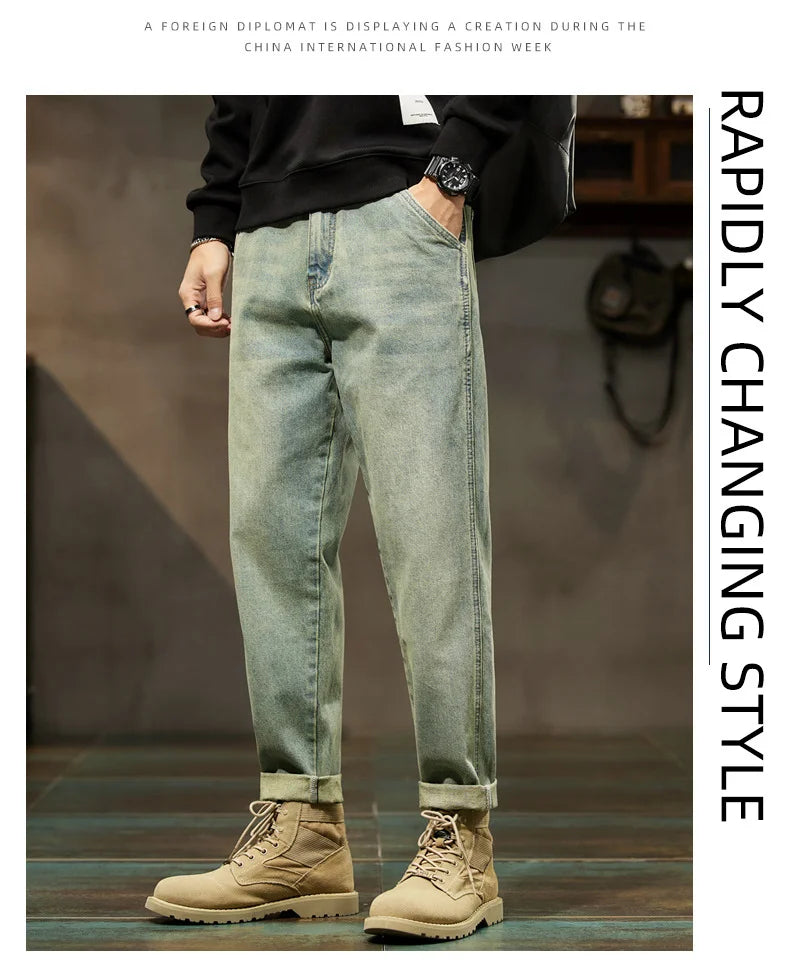 Loose Harem Cut Denim Jeans