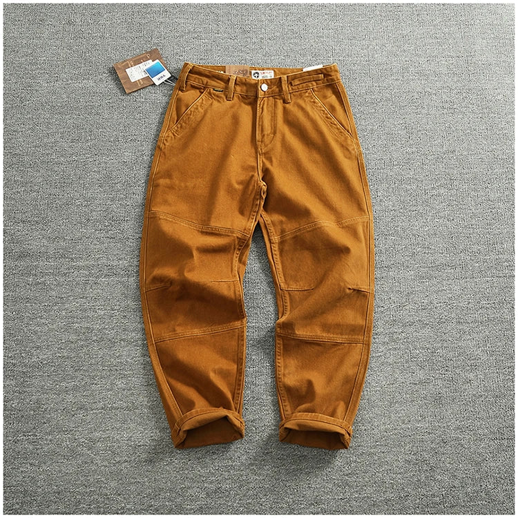 3D Sculpted Cotton Twill Jeans