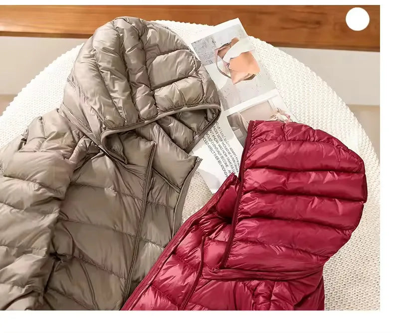 Women's Long Lightweight Down Coat