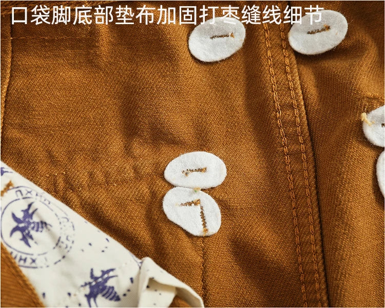3D Sculpted Cotton Twill Jeans
