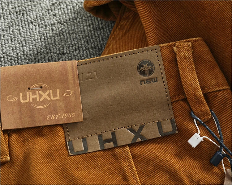 3D Sculpted Cotton Twill Jeans