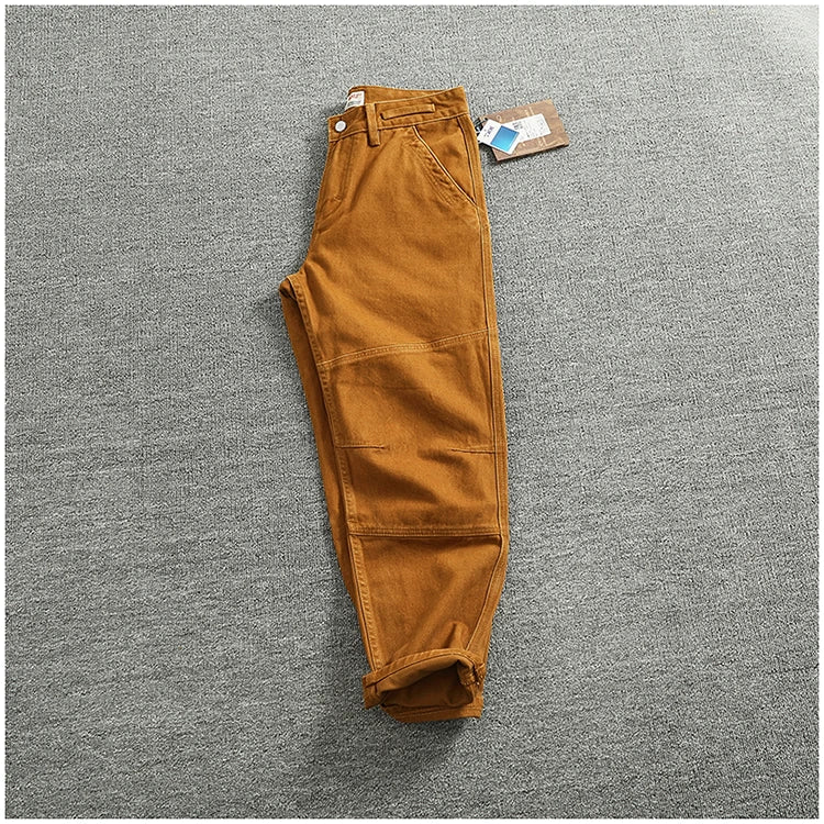 3D Sculpted Cotton Twill Jeans