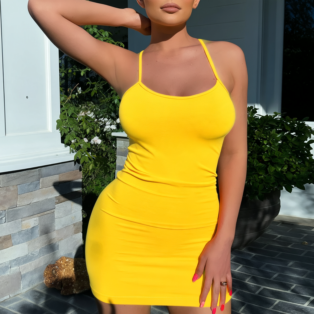 Vestido Mini Bodycon Canalé Moldeador